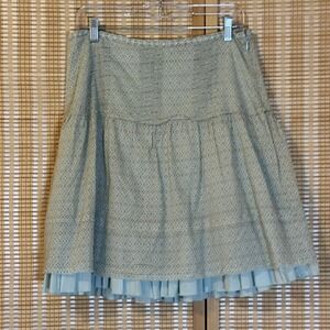 American Eagle Outfitters Womens 6 Skirt Geometric Cottagecore Tiered Lined Boho
